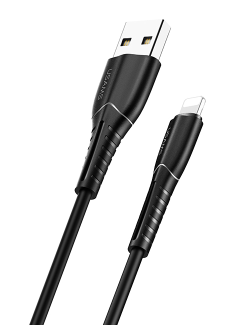 USAMS καλώδιο Lightning σε USB US-SJ364, 10W, 1m, μαύρο