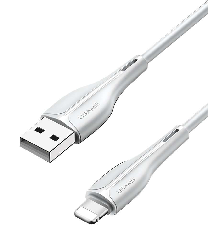 USAMS καλώδιο Lightning σε USB US-SJ371, 10W, 1m, λευκό