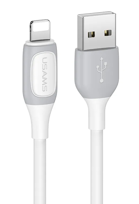 USAMS καλώδιο Lightning σε USB US-SJ595, 12W, 1m, λευκό