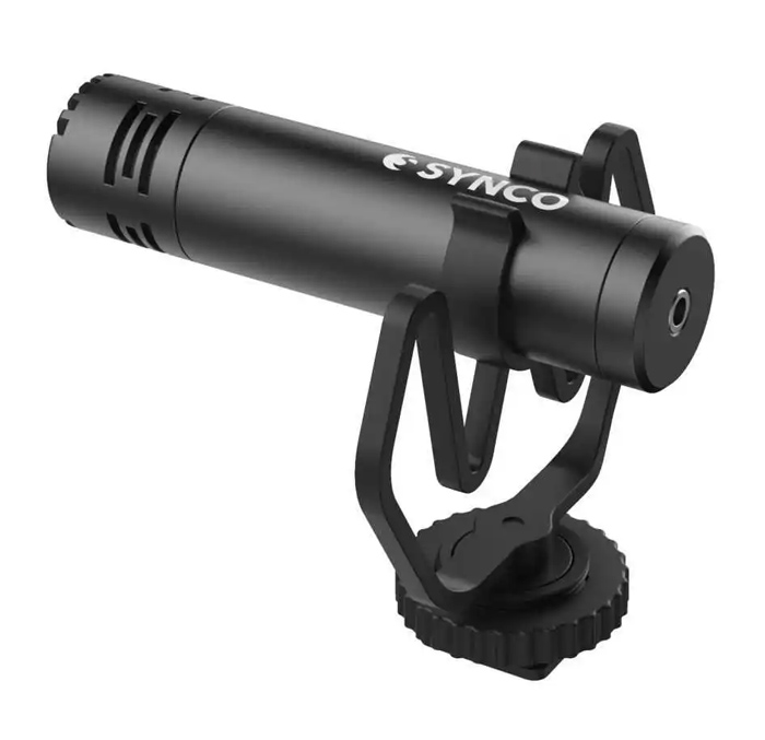 SYNCO μικρόφωνο για κάμερα SY-M1-BK, δυναμικό, 3.5mm, shock mount, μαύρο