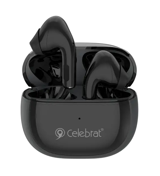CELEBRAT earphones με θήκη φόρτισης W31, True Wireless, Φ13mm, μαύρα