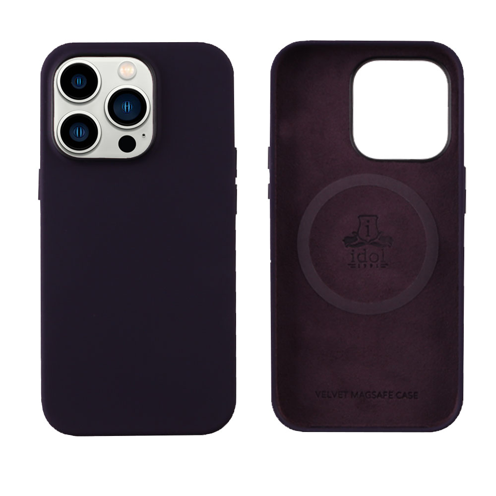 IDOL 1991 ΘΗΚΗ IPHONE 14 PRO MAX 6.7" VELVET MAGSAFE TPU CAMERA GUARD ELDERBERRY