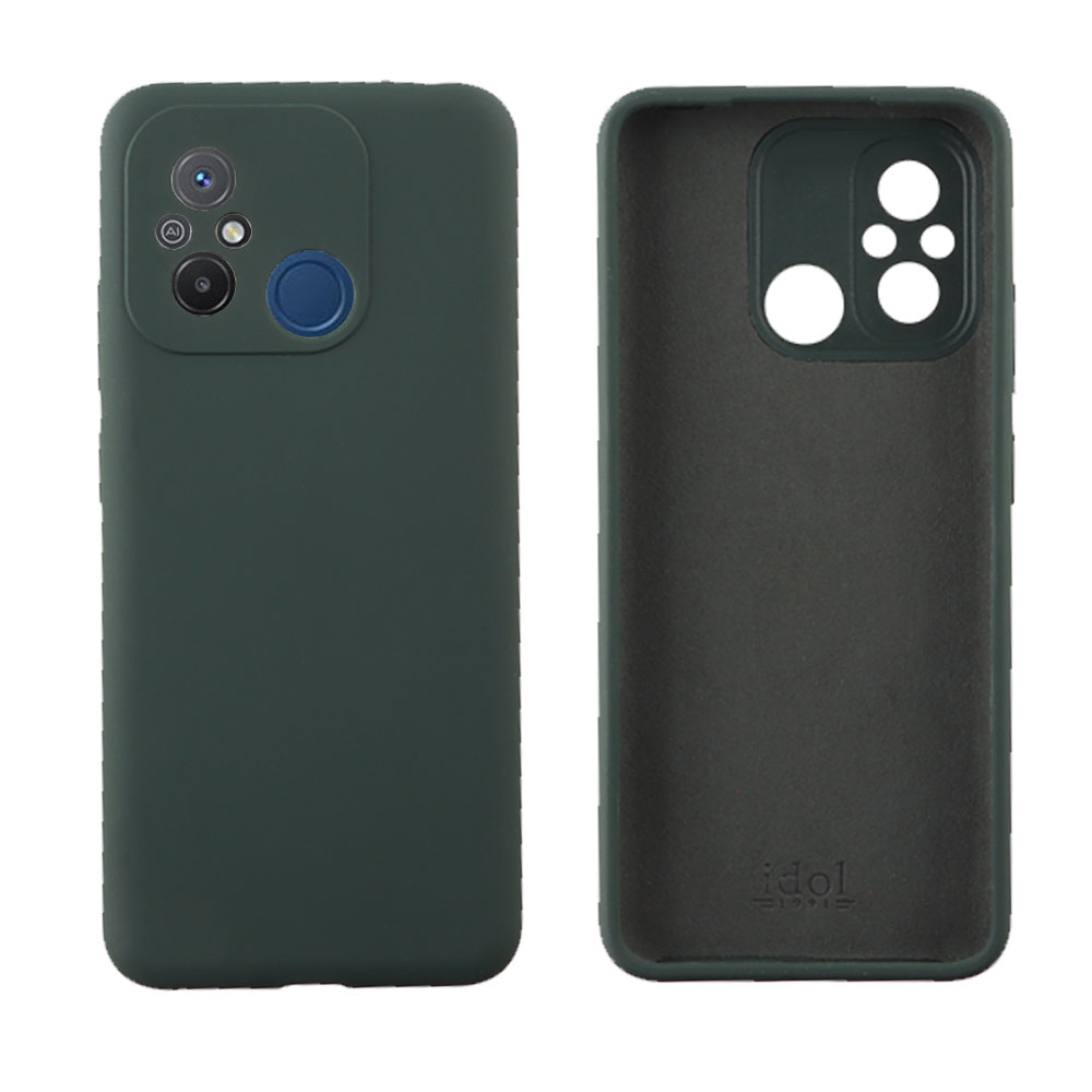 IDOL 1991 ΘΗΚΗ XIAOMI REDMI 12C 6.71" VELVET ELITE TPU 4 SIDE FULL CAMERA PROTECTION DARK GREEN