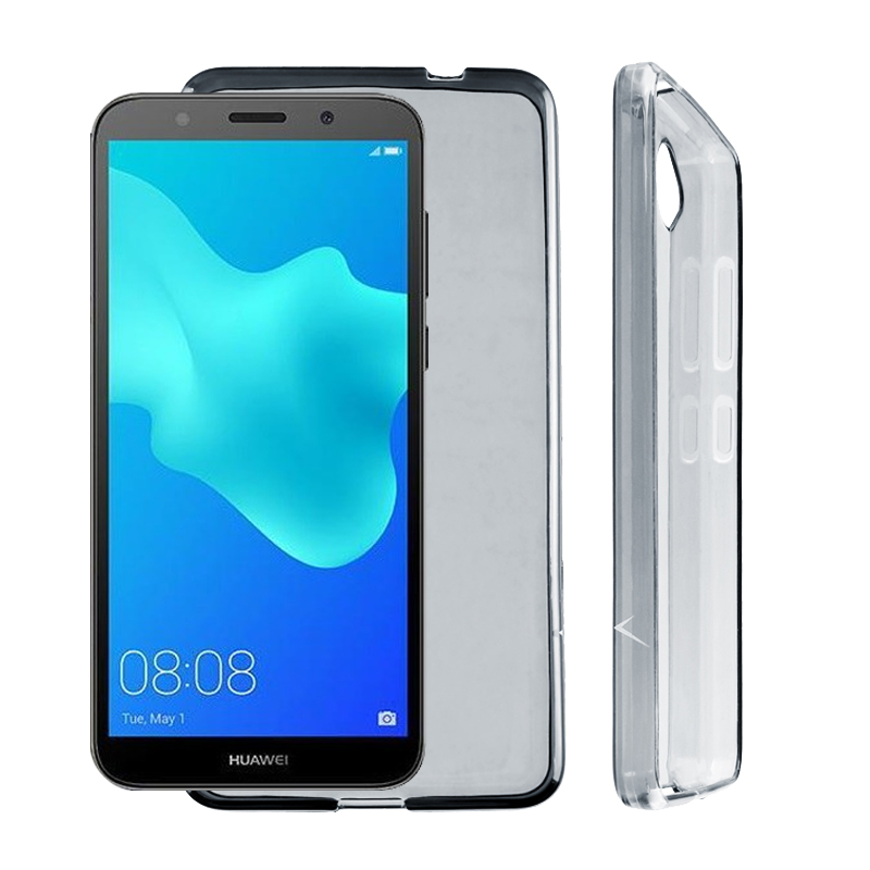 VOLTE-TEL ΘΗΚΗ HUAWEI Y5 2018/HONOR 7S 5.45" SLIMCOLOR TPU ΔΙΑΦΑΝΗ ΓΚΡΙ