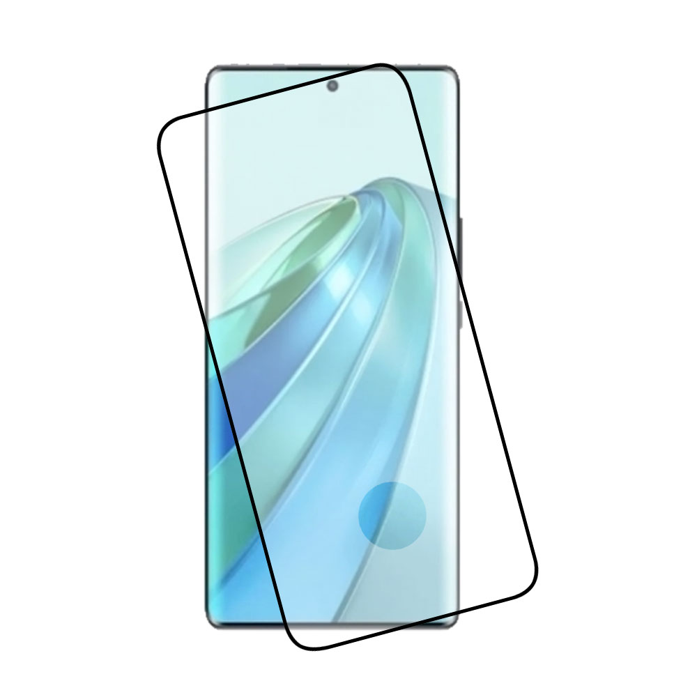 IDOL 1991 TEMPERED GLASS HONOR MAGIC 5 LITE 5G 6.67" 9H 0.25mm 3D EDGE GLUE SEMI CURVED FINGER UNLOCK BLACK