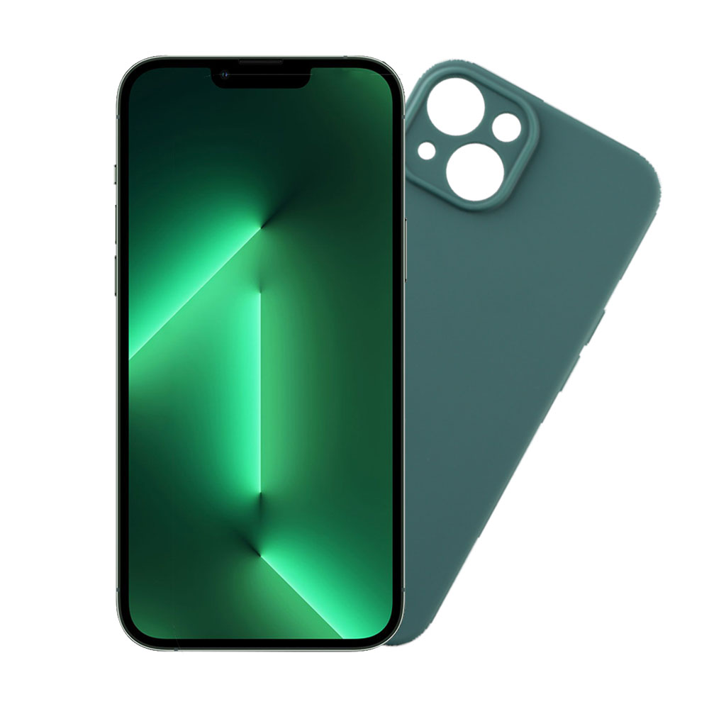 VOLTE-TEL ΘΗΚΗ IPHONE 14 PLUS 6.7" SILICON TPU FULL CAMERA PROTECTION DARK GREEN