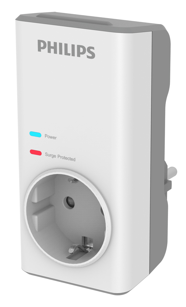 PHILIPS αντάπτορας ρεύματος CHP7010W/10, 1 θέση, 1140J, 16A, λευκός