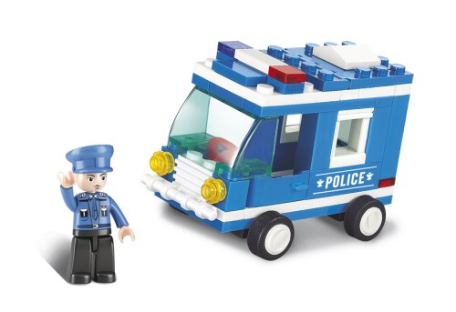 SLUBAN Τουβλάκια Town, Police Van M38-B0177, 64τμχ