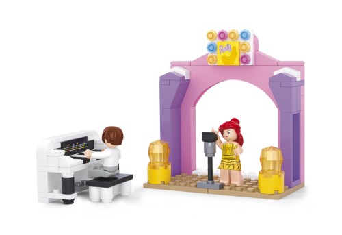 SLUBAN Τουβλάκια Girls Dream, Music Stage M38-B0521, 109τμχ