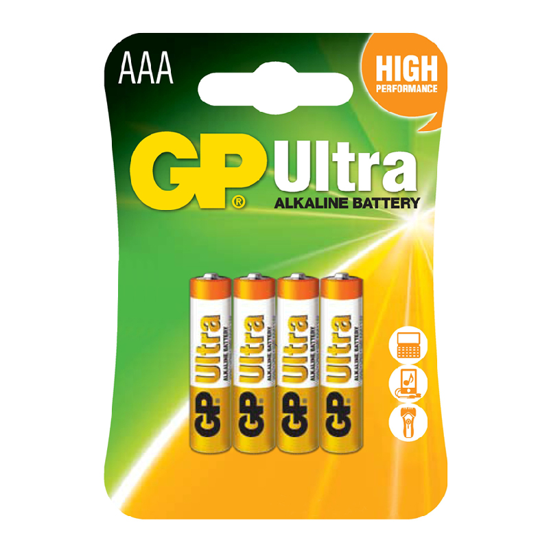 ΜΠΑΤΑΡΙΕΣ ΑΛΚΑΛΙΚΕΣ LR03/SIZE AAA 1.5V 4/BLISTER GP