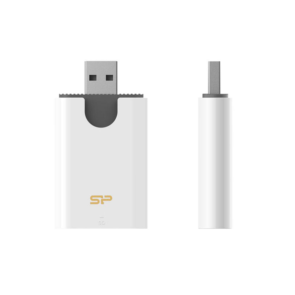 SILICON POWER CARD READER COMBO USB 3.2 GEN.1 SPU3AT5REDEL300W WHITE
