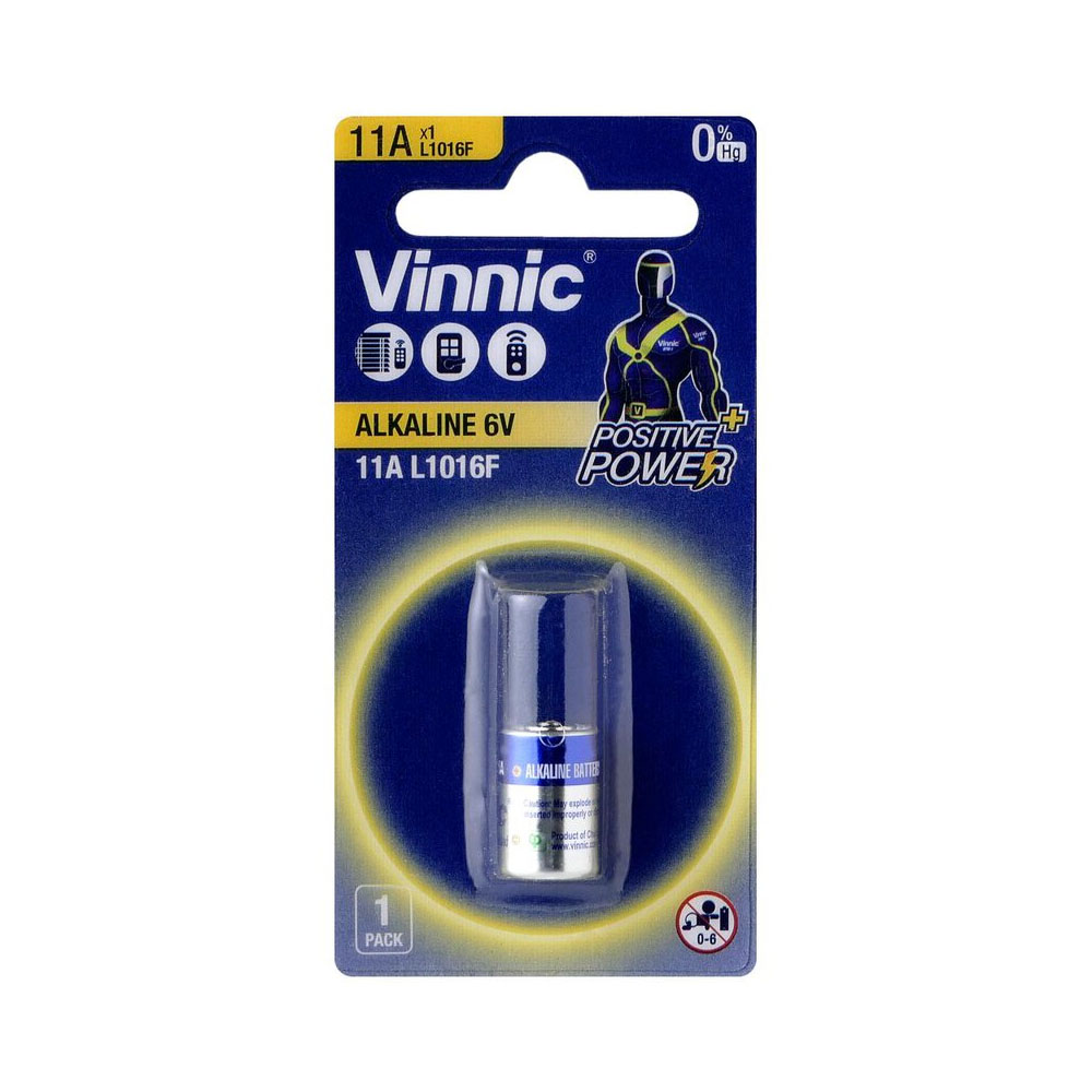 VINNIC ΜΠΑΤΑΡΙΕΣ ΑΛΚΑΛΙΚΕΣ ΤΗΛΕΧΕΙΡΙΣΜΟΥ 11A/MN11/L1016F 6V ALKALINE 1/BLISTER