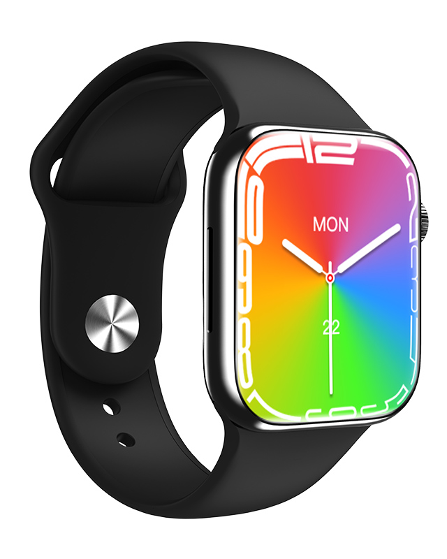 ΙΝΤΙΜΕ smartwatch 7 Max, 1.99", IP67, heart rate, ηχείο & mic, μαύρο