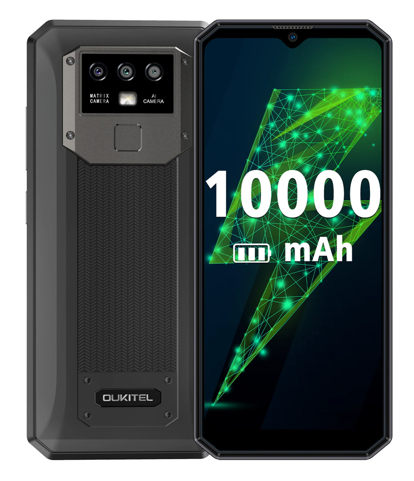 OUKITEL Smartphone K15 Plus, 6.52", 4/32GB, Quad-core, 10000mAh, μαύρο