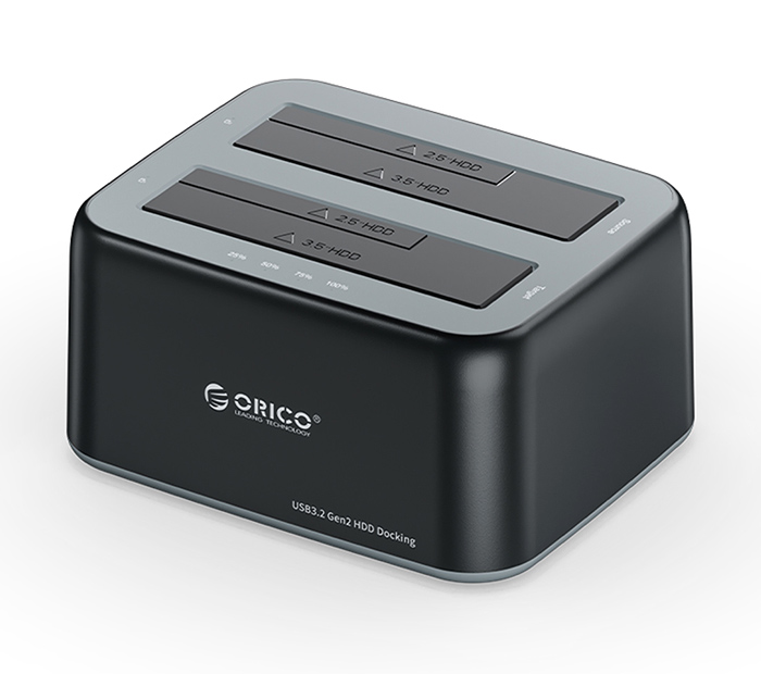 ORICO docking station 6829C3, 2x 2.5/3.5" HDD/SSD, 10Gbps, μαύρο