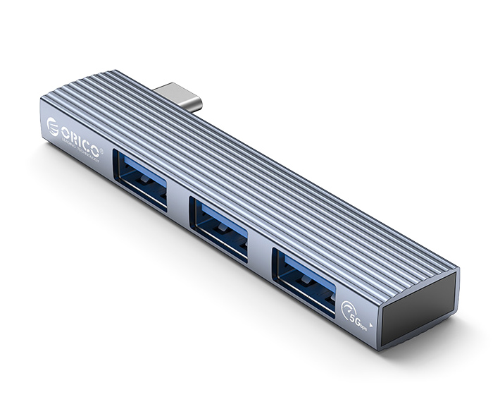 ORICO USB hub AH-W13, 3x θυρών, 5Gbps, USB-C σύνδεση, γκρι