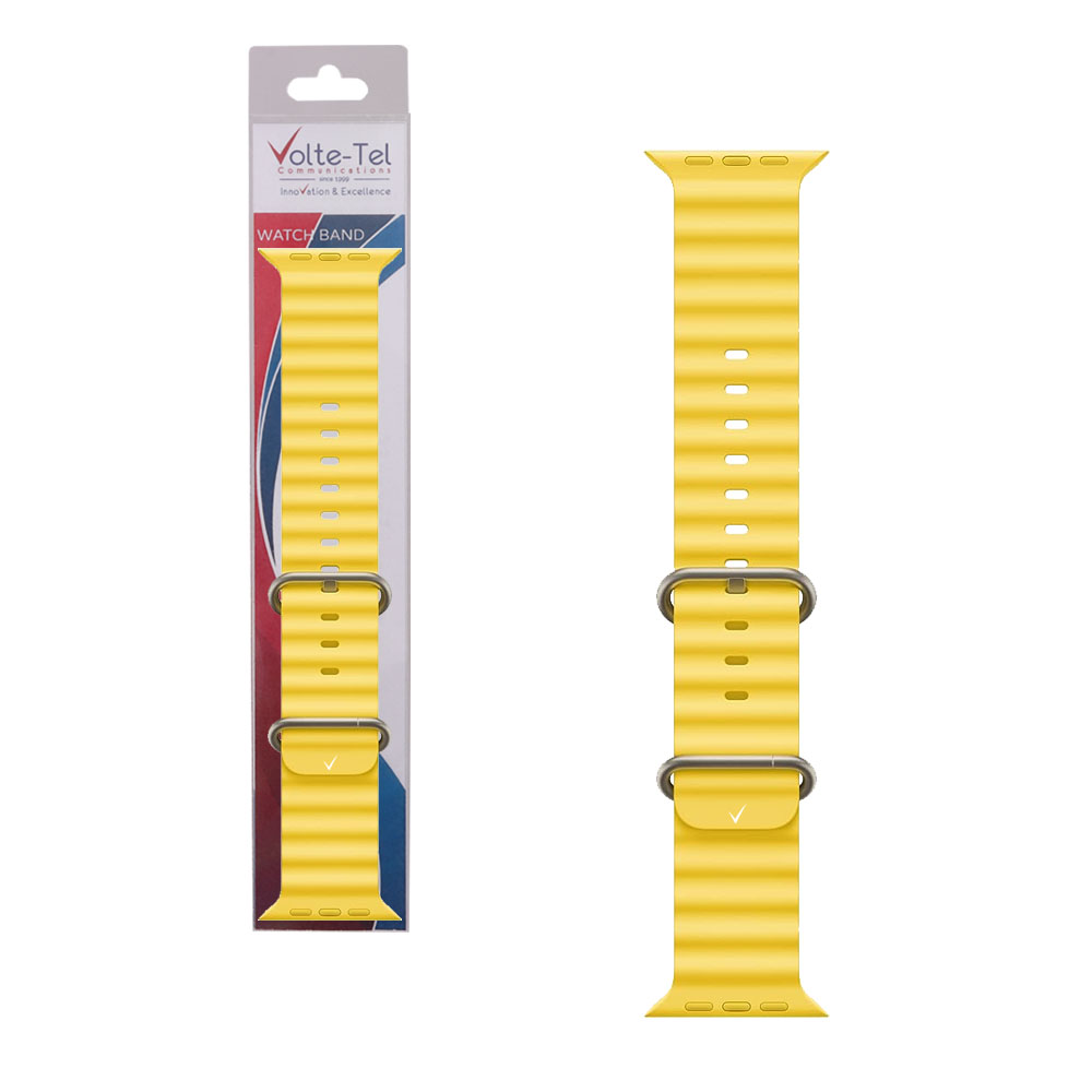 VOLTE-TEL ΛΟΥΡΑΚΙ ΡΟΛΟΓΙΟΥ APPLE WATCH 42/44/45/49mm OCEAN BAND LOOP YELLOW VT107