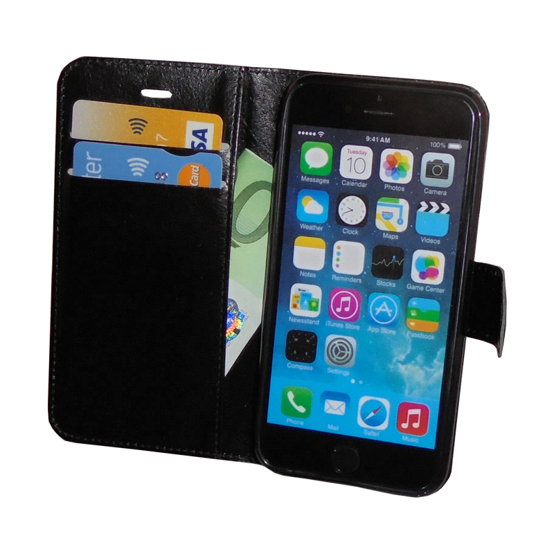 VOLTE-TEL ΘΗΚΗ IPHONE 6S/6 4.7" LEATHER-TPU BOOK STAND BLACK