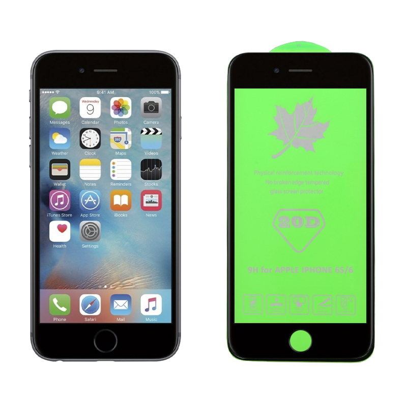 IDOL 1991 TEMPERED GLASS IPHONE 6S/6 4.7" 9H 0.25mm 20D FULL GLUE SEMI CURVED BLACK