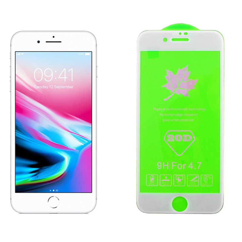 IDOL 1991 TEMPERED GLASS IPHONE SE 2020/IPHONE 8/7 4.7" 9H 0.25mm 20D FULL GLUE WHITE