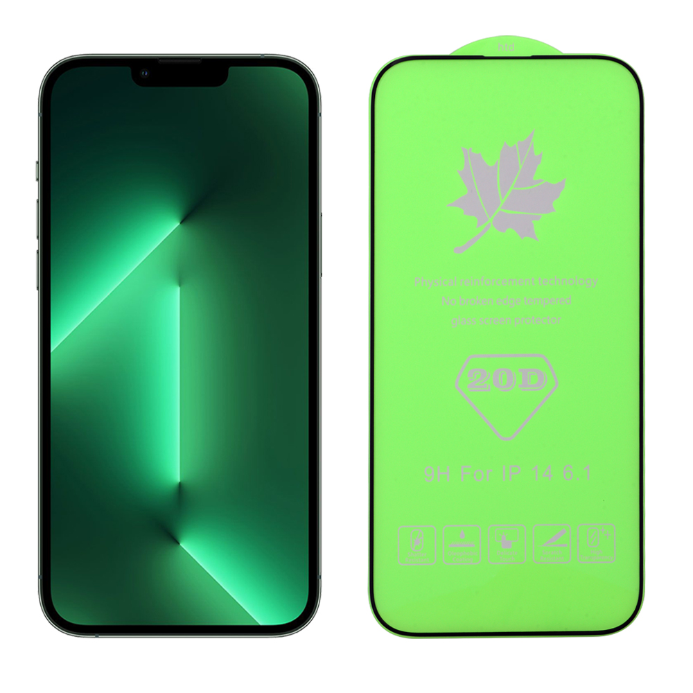 IDOL 1991 TEMPERED GLASS IPHONE 14 PLUS 6.7" 9H 0.25mm 20D FULL GLUE SEMI CURVED SPECIAL FULL COVER BLACK