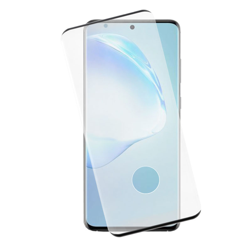 IDOL 1991 TEMPERED GLASS SAMSUNG S20 PLUS G985 6.7" 9H 0.25mm 3D EDGE GLUE SEMI CURVED FINGER UNLOCK BLACK