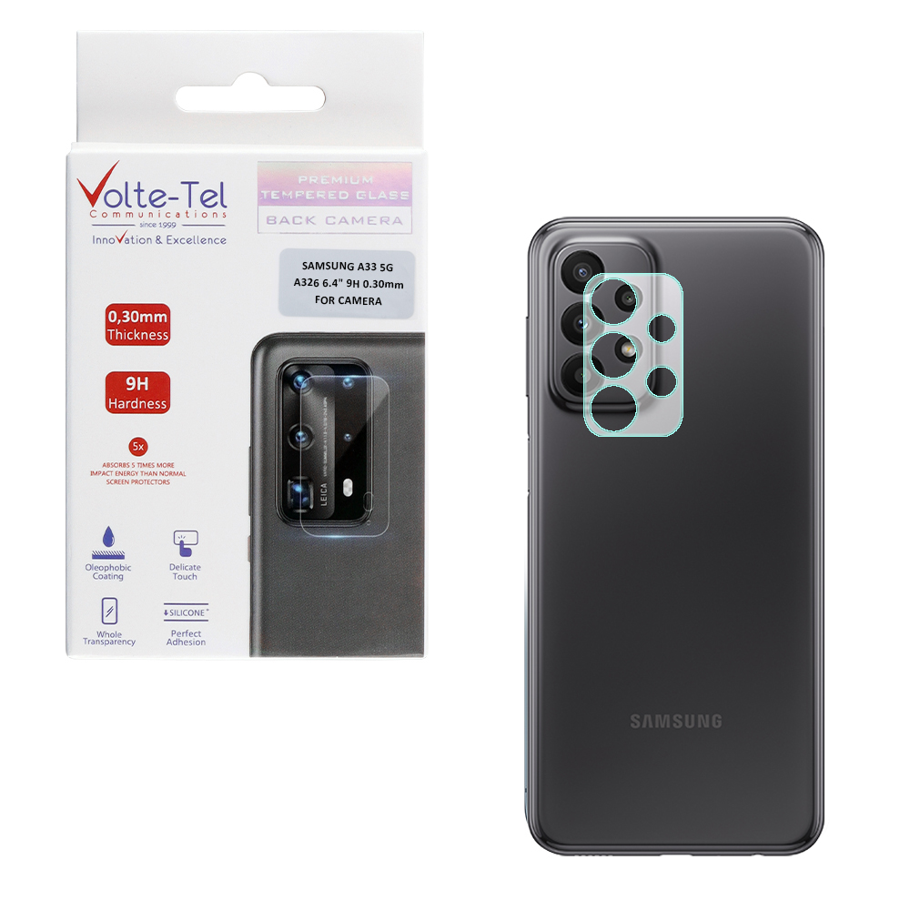 VOLTE-TEL TEMPERED GLASS SAMSUNG A33 5G A336 6.4" 9H 0.30mm FOR CAMERA