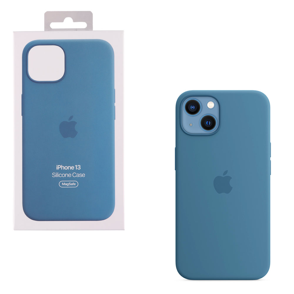 ΘΗΚΗ IPHONE 13 MM273ZM/A A2706 SILICONE COVER WITH MAGSAFE BLUE JAY PACKING OR