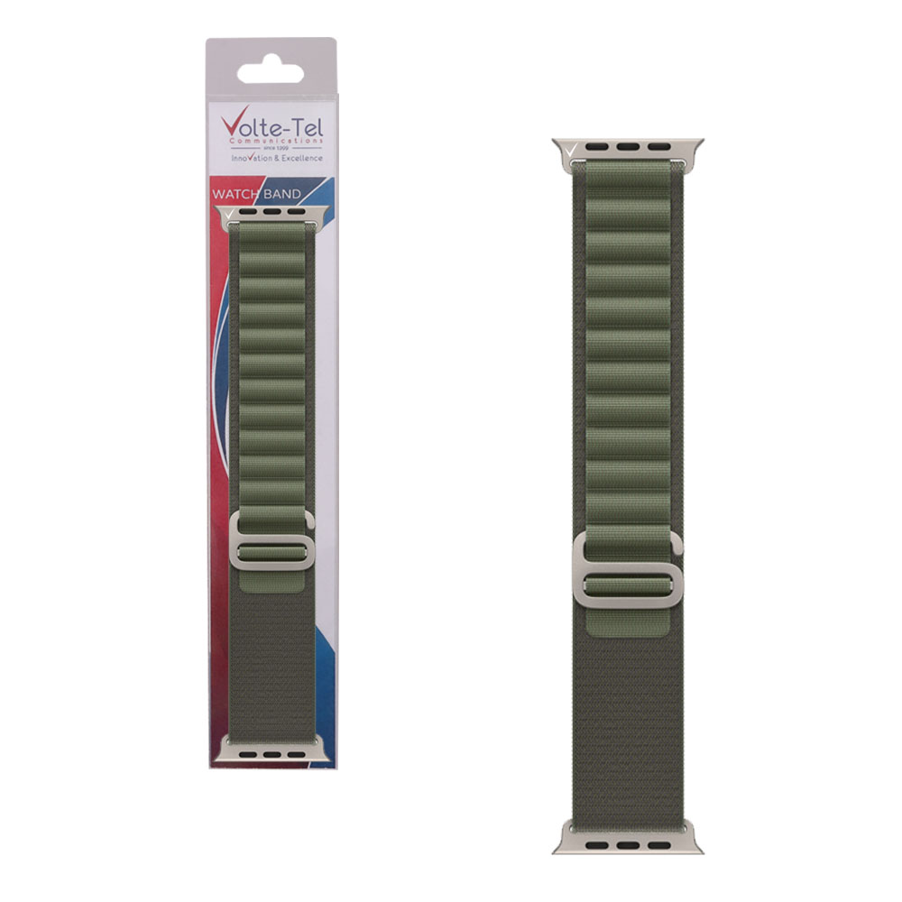 VOLTE-TEL VT105 ΛΟΥΡΑΚΙ ΡΟΛΟΓΙΟΥ ΣΥΜΒΑΤΟ ΜΕ APPLE WATCH 42/44/45/46/49mm ALPINE LOOP KHAKI  SIZE L