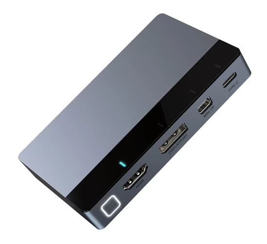 CABLETIME multi-port switch CT-PS41-GB1 σε HDMI, 4 σε 1, 4K/60Hz, γκρι