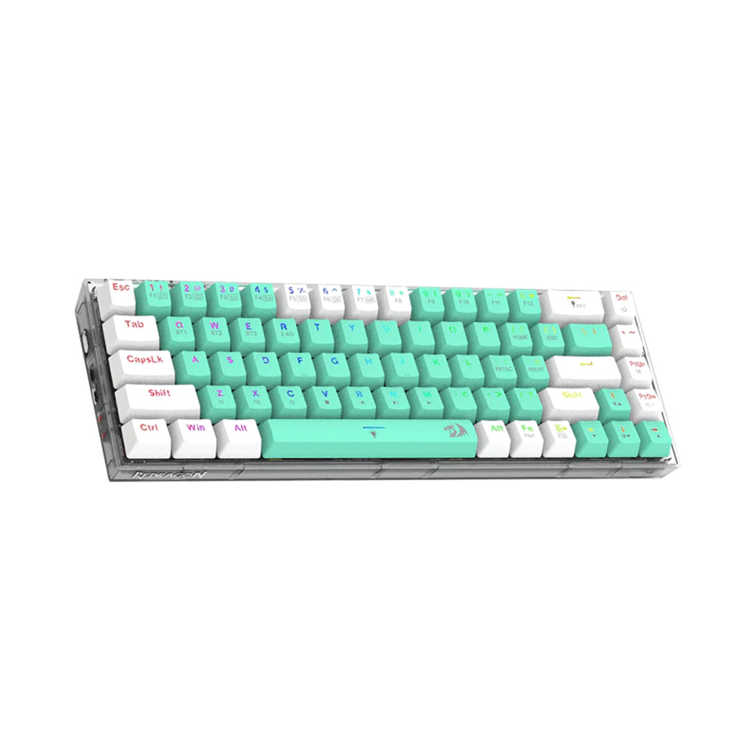 Gaming πληκτρολόγιο - Redragon Castor Pro K631RGB-PRO-GW (Green/White)