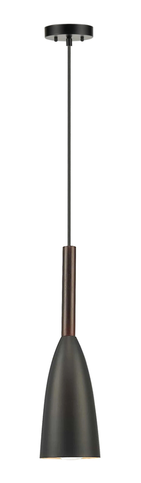 POWERTECH φωτιστικό οροφής HLL-0063, E27, Φ10, μεταλλικό, μαύρο