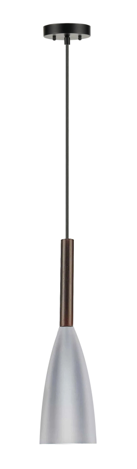 POWERTECH φωτιστικό οροφής HLL-0065, E27, Φ10, μεταλλικό, γκρι