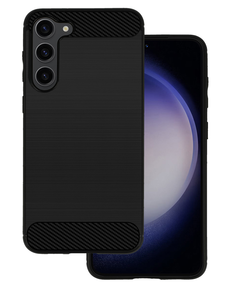 POWERTECH θήκη Carbon MOB-1875 για Samsung Galaxy S23 Plus, μαύρη
