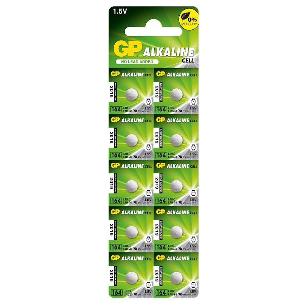 GP ΜΠΑΤΑΡΙΕΣ ΡΟΛΟΓΙΟΥ LR60/164/364/364F/363/LR620/L1142/L621/D186/G1/AG1 ΑΛΚΑΛΙΚΕΣ 1.50V 10/BLISTER 1 ΤΜΧ
