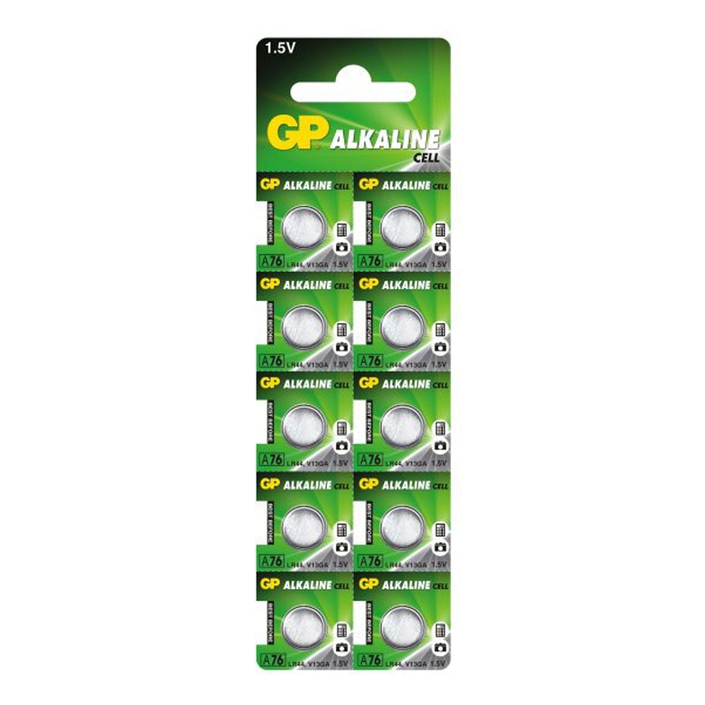 GP ΜΠΑΤΑΡΙΕΣ ΡΟΛΟΓΙΟΥ LR44/AG13/L1154/G13/157/SR44/303/A76/357/V13GA/RW8 1.50V ΑΛΚΑΛΙΚΕΣ 10/BLISTER 1 ΤΜΧ
