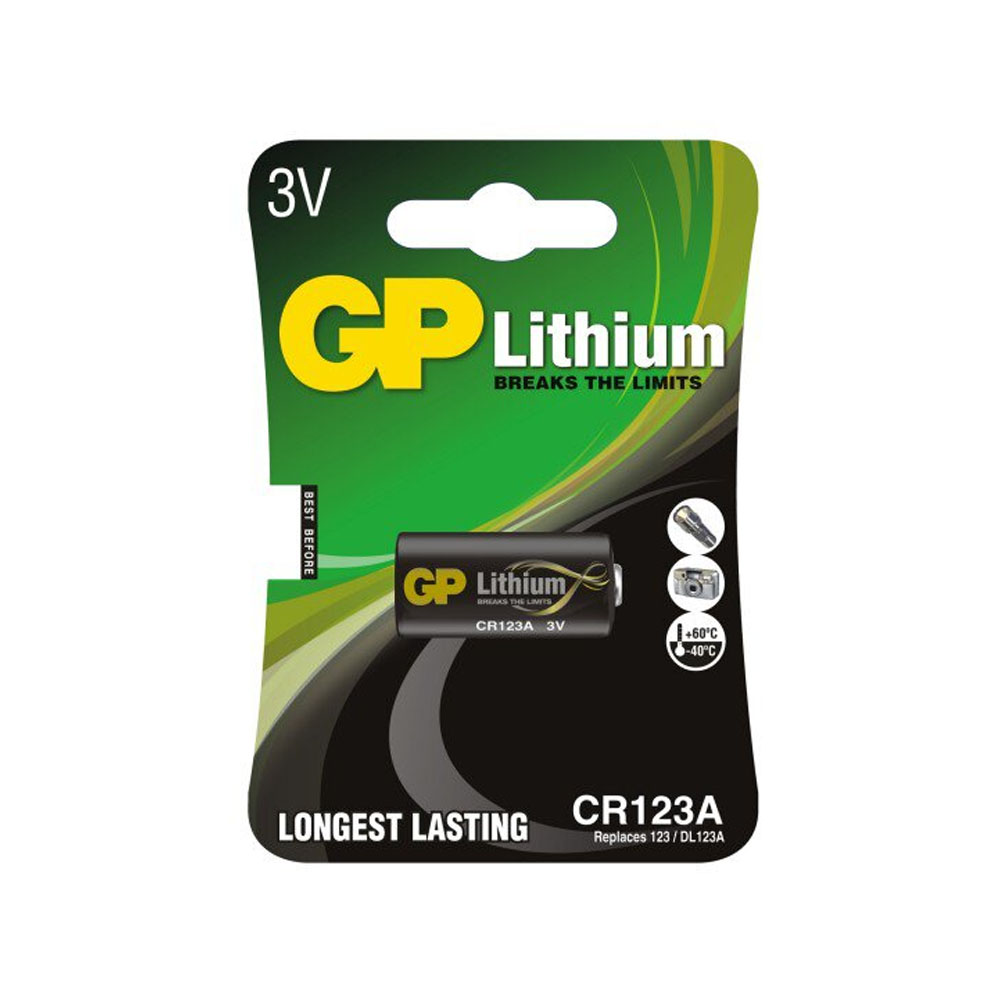 GP ΜΠΑΤΑΡΙΕΣ ΦΩΤΟΓΡΑΦΙΚΗΣ ΛΙΘΙΟΥ CR123 3V Li-ion 1/BLISTER