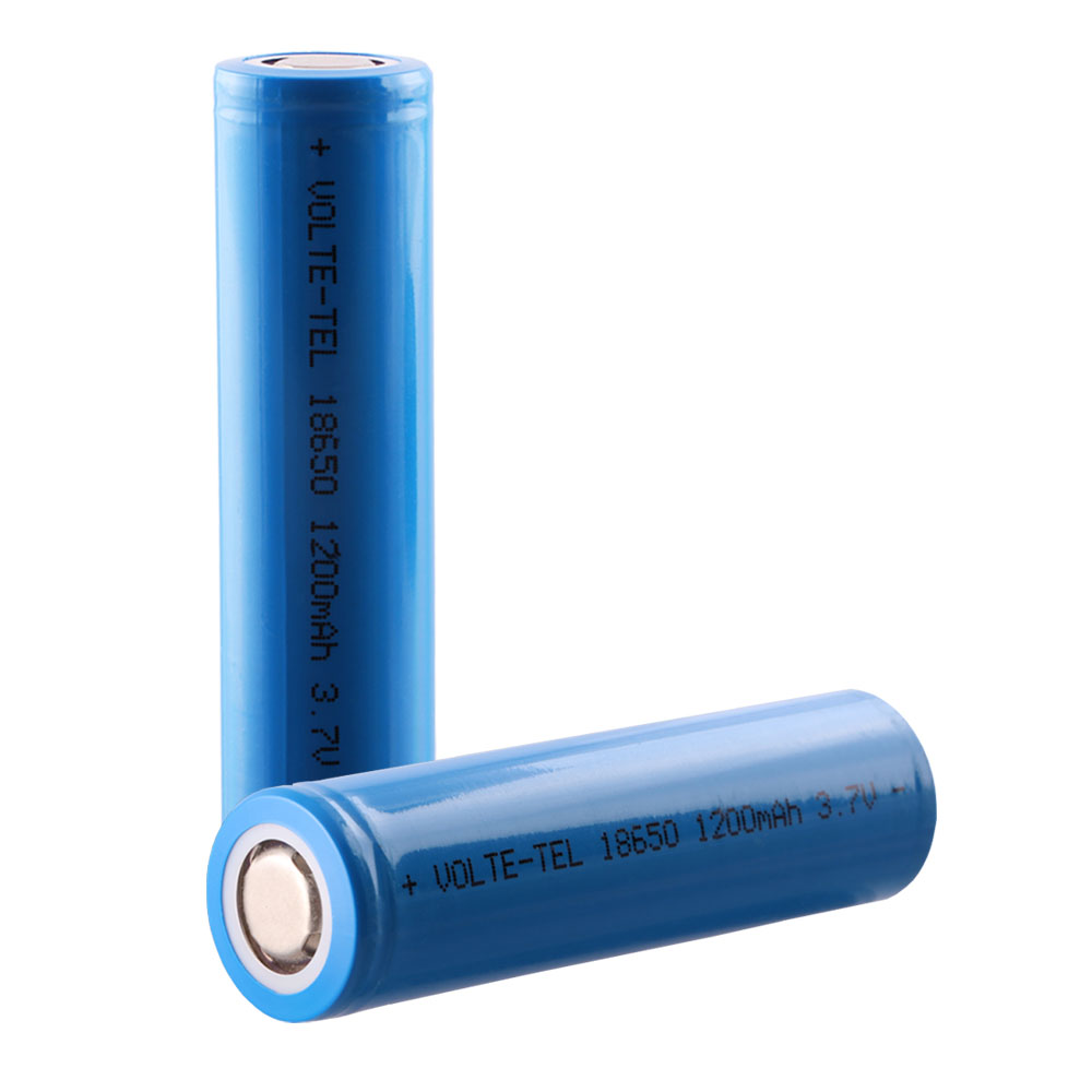 VOLTE-TEL ΜΠΑΤΑΡΙΑ ΕΠΑΝΑΦΟΡΤΙΖΟΜΕΝΗ ΛΙΘΙΟΥ 18650 3.7V 1200mAh Li-ion ΜΕ ΠΡΟΣΤΑΣΙΑ