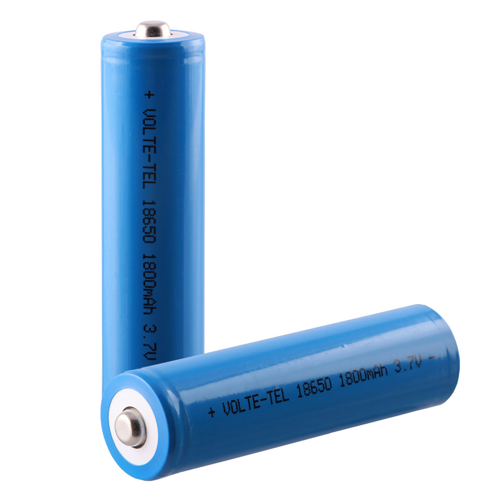 VOLTE-TEL ΜΠΑΤΑΡΙΑ ΕΠΑΝΑΦΟΡΤΙΖΟΜΕΝΗ 18650 1800mAh Li-ion 3.7V ΜΕ ΠΡΟΣΤΑΣΙΑ KAI ΚΕΦΑΛΗ