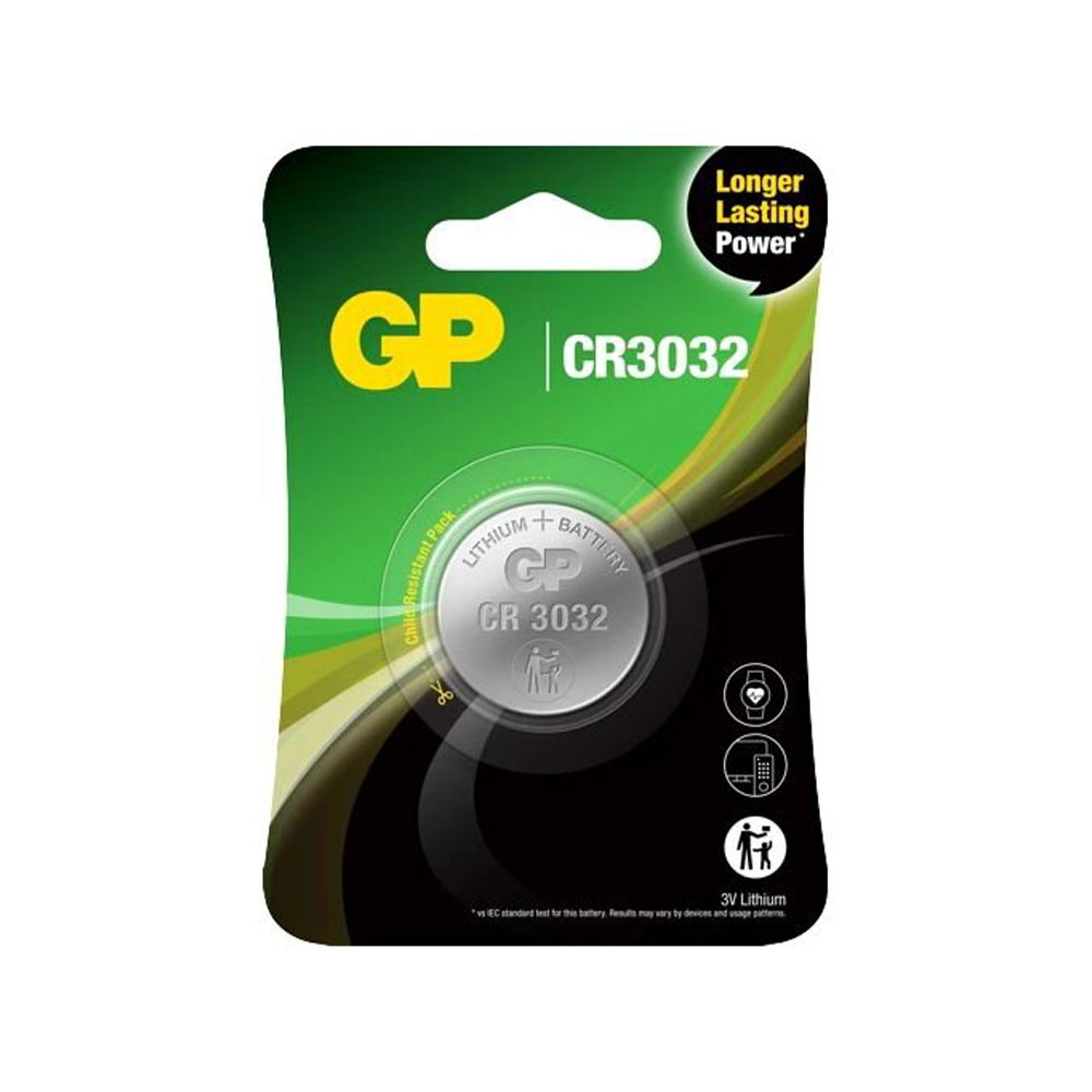 GP ΜΠΑΤΑΡΙΕΣ ΝΟΜΙΣΜΑΤΟΣ ΛΙΘΙΟΥ CR3032 3V Li-ion 1/BLISTER