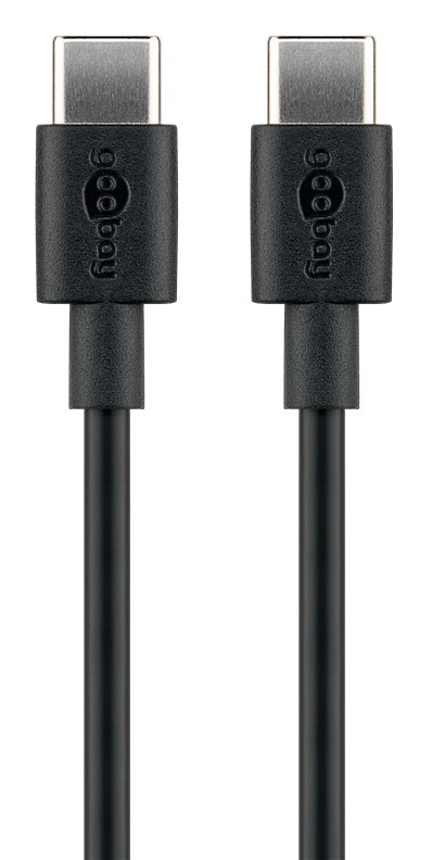 GOOBAY καλώδιο USB-C 51243, 60W, 480Mbps, 2m, μαύρο