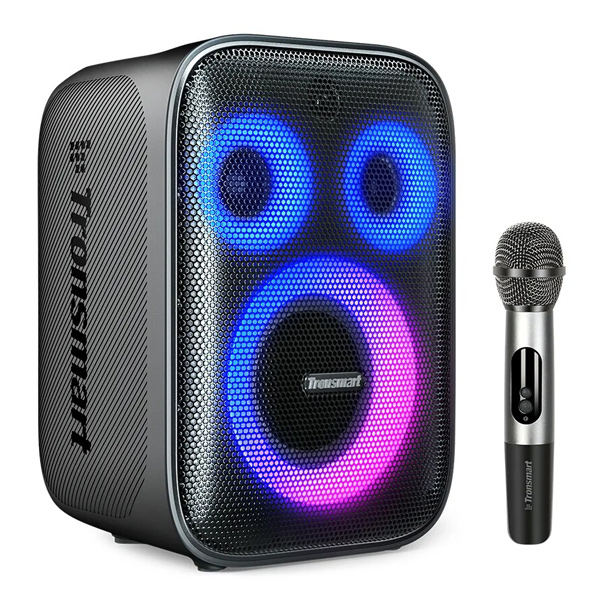 TRONSMART φορητό ηχείο Halo 200 με μικρόφωνο, 120W, 15000mAh, LED, μαύρο