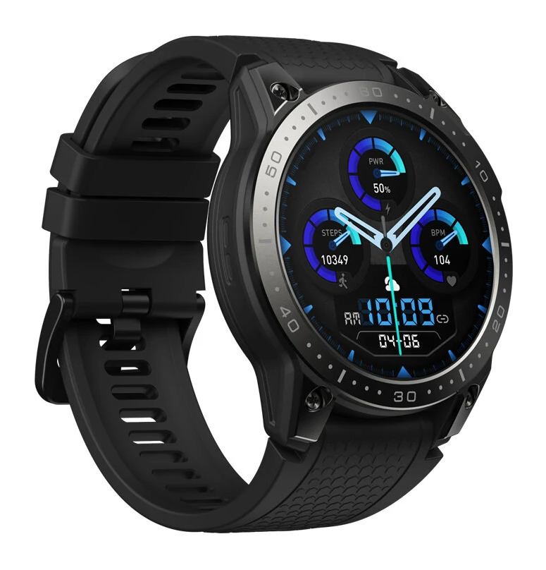 ZEBLAZE smartwatch Ares 3 Pro, heart rate, 1.43" AMOLED, IP68, μαύρο