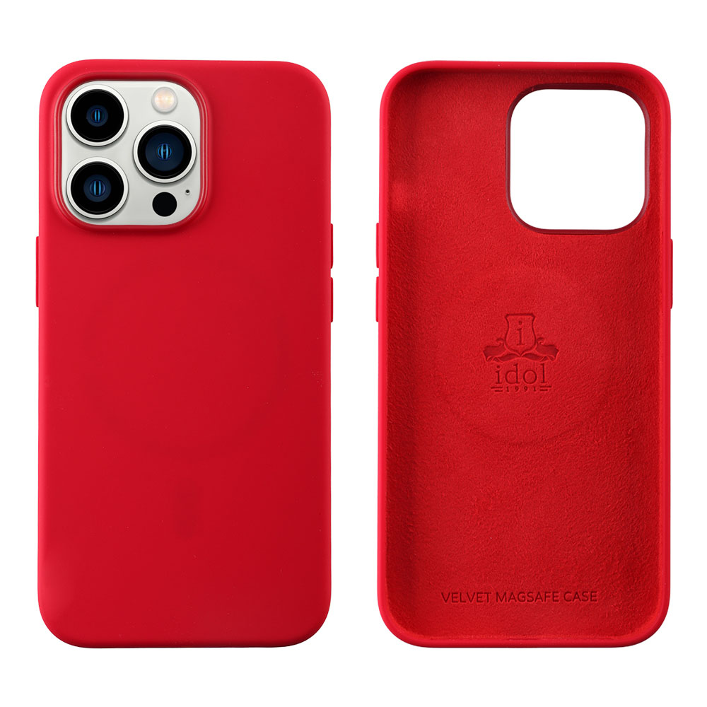 IDOL 1991 ΘΗΚΗ IPHONE 15 PRO MAX 6.7" VELVET MAGSAFE TPU CAMERA GUARD CORAL PINK