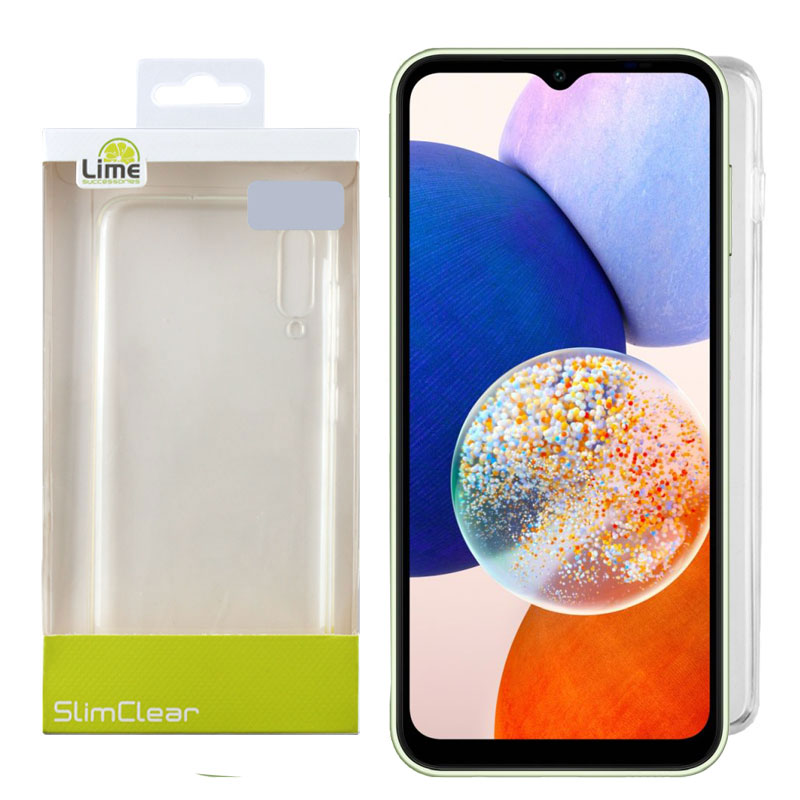 LIME ΘΗΚΗ SAMSUNG A14 4G A145/A14 5G A146 6.6" SLIMCLEAR TPU CAMERA GUARD ΔΙΑΦΑΝΗ