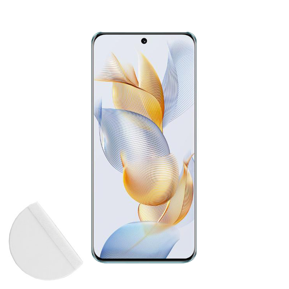 IDOL 1991 TEMPERED GLASS HONOR 90 5G 6.7" 9H 0.30mm 3D EDGE SEMI CURVED FINGER UNLOCK BLACK FULL COVER
