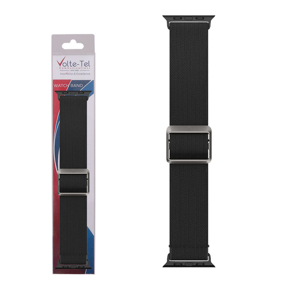 VOLTE-TEL VT103 ΛΟΥΡΑΚΙ ΡΟΛΟΓΙΟΥ ΣΥΜΒΑΤΟ ΜΕ APPLE WATCH 38/40/41/42mm LITE FIT BLACK