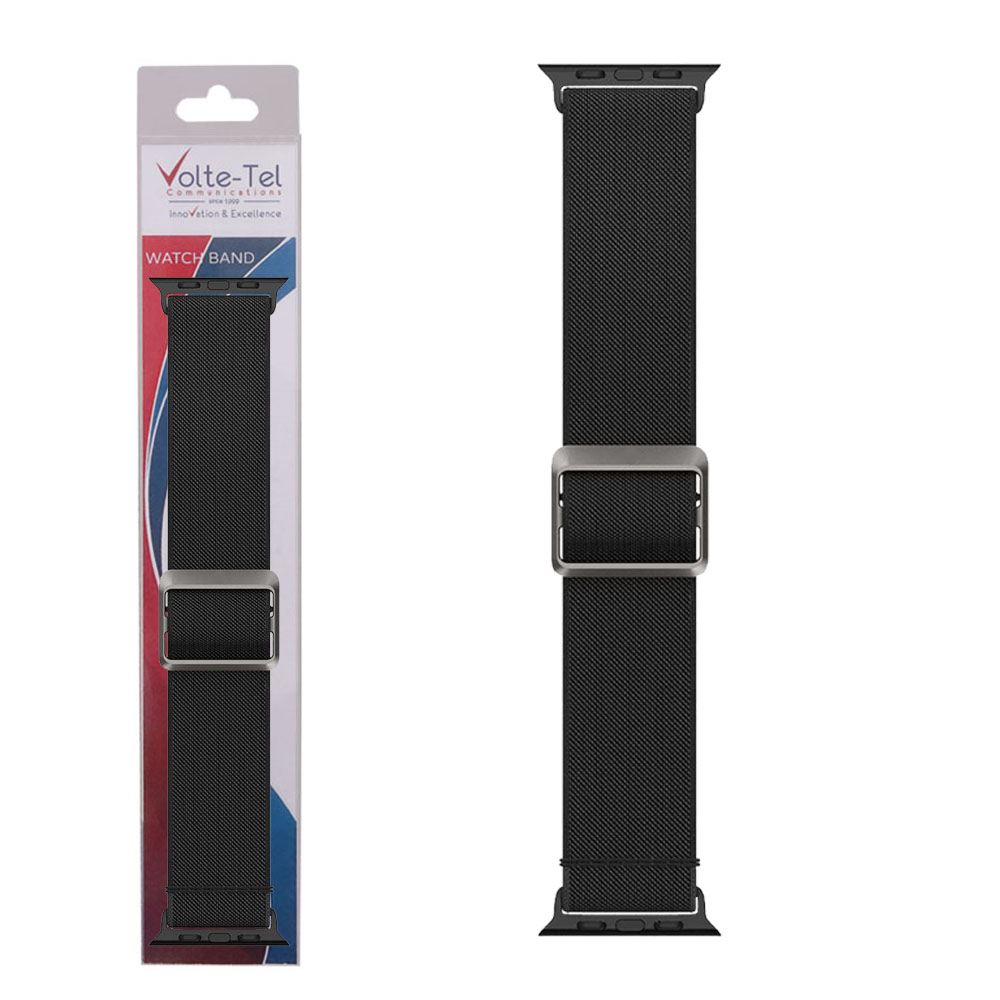 VOLTE-TEL ΛΟΥΡΑΚΙ ΡΟΛΟΓΙΟΥ ΣΥΜΒΑΤΟ ΜΕ APPLE WATCH 42/44/45/46/49mm LITE FIT BLACK VT103