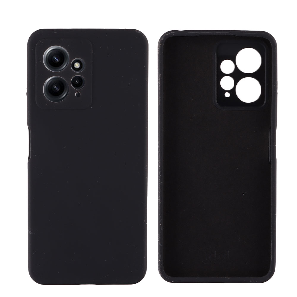IDOL 1991 ΘΗΚΗ XIAOMI REDMI NOTE 12 4G 6.67" VELVET ELITE TPU 4 SIDE FULL CAMERA PROTECTION BLACK