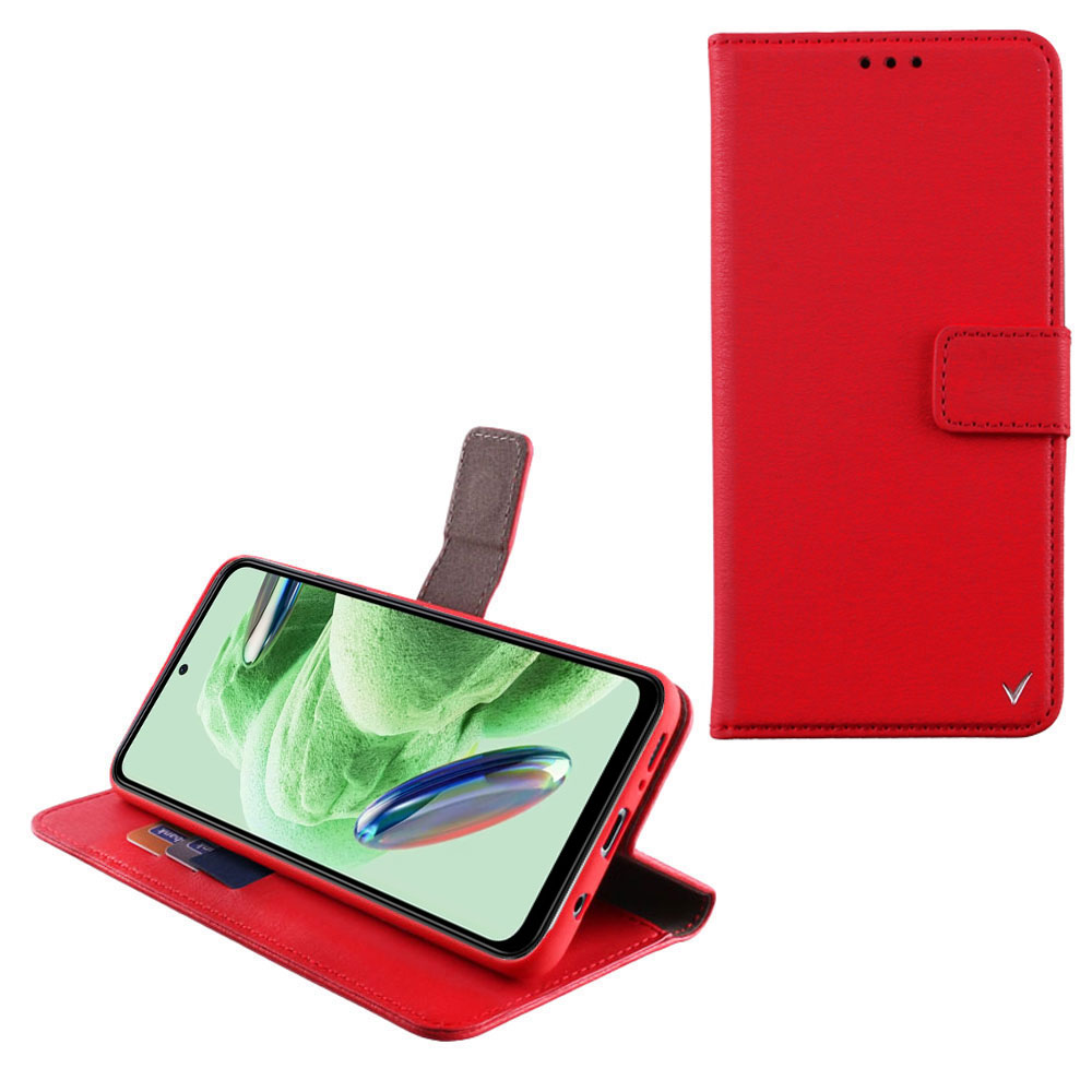 VOLTE-TEL ΘΗΚΗ XIAOMI REDMI NOTE 12 5G 6.67" ALLURE MAGNET BOOK STAND CLIP RED
